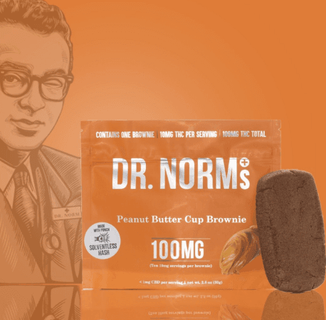 Dr. Norm'S 100 Mg Solventless Brownie   Peanut Butter Cup