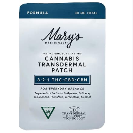 Mary'S Medicinals Transdermal Patch   Formula (Thc:Cbd:Cbn)