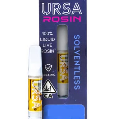 Ursa 1 G Live Rosin Cartridge   Garlic Budder