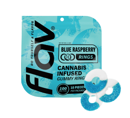 Flav 100mg Rings   Blue Raspberry