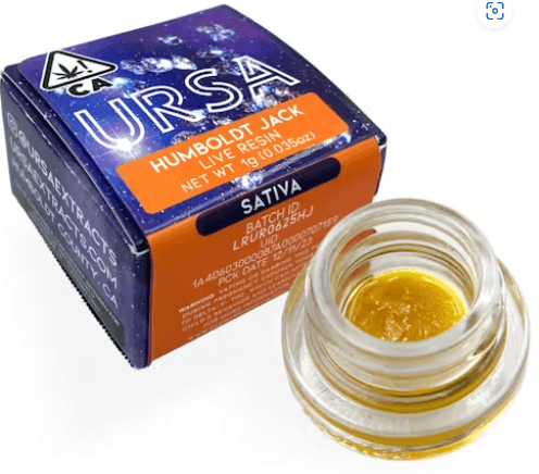 Ursa 1 G Live Resin   Humboldt Jack