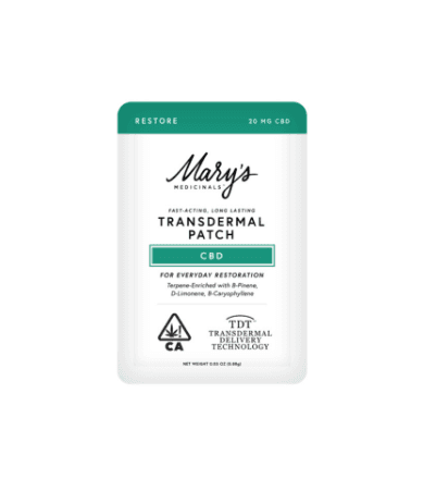 Mary'S Medicinals Transdermal Patch   Restore Cbd