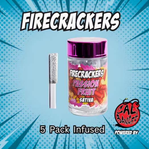 Firecracker 5 X  Infused Pre Roll   Passion Fruit