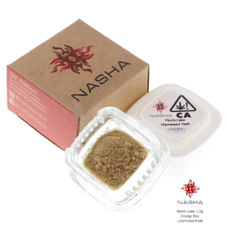 Nasha Orange 1 Unpressed Hash   Mochi Cake