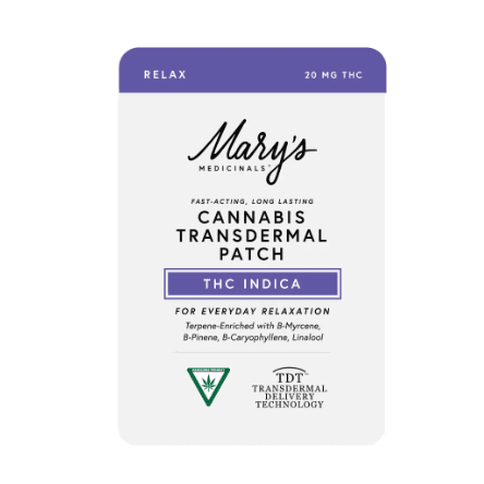 Mary'S Medicinals 20 Mg Transdermal Patch   Relax