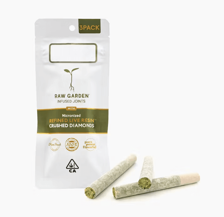 Raw Garden  X 3 Crushed  Infused Preroll Pack   Mystery Macarons