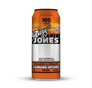 Mary Jones 100 Mg Soda   Orange & Cream