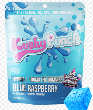 Kushy Punch 100 Mg    Hybrid Blue Raspberry