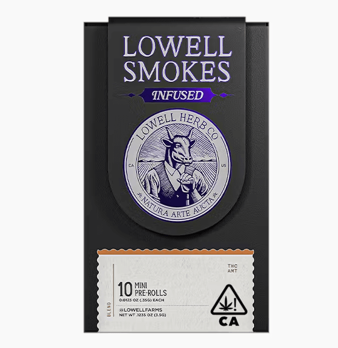 Lowell Infused Quicks  X 10 Preroll Pack   The Bedtime Indica