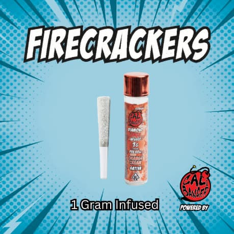 Firecracker 1 G Infused Pre Roll   Orange Cream