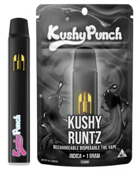 Kushy Punch 1 G Disposable   Indica Kushy Runtz