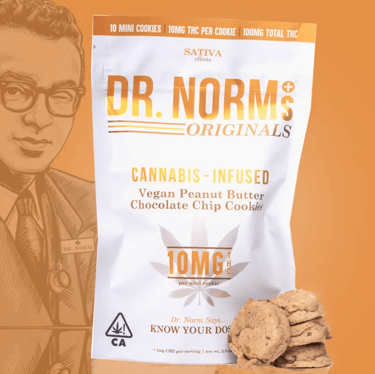 Dr. Norm'S 100 Mg Cookies   Peanut Butter Chocolate Chip