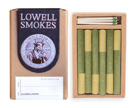 Lowell .59gx6 Smokes Pre Roll Pack   Creative Sativa