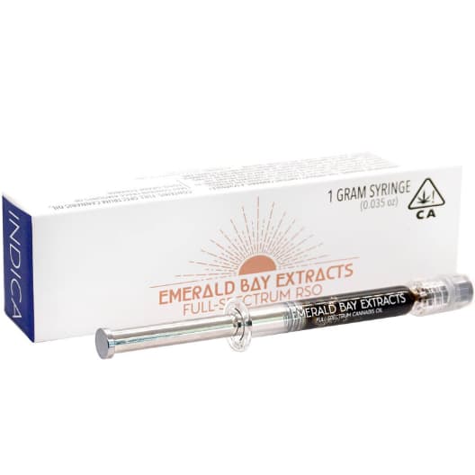 Emerald Bay Extracts 1 G Full Spectrum Rso Syringe   Indica Ice Cream Cake