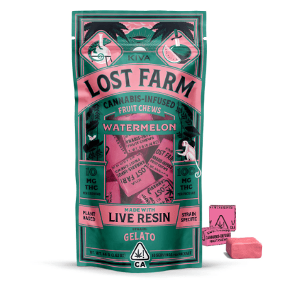 Lost Farm 100 Mg Chews   Watermelon (Gelato)