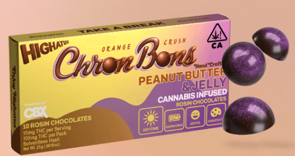 Highatus 100 Mg Chronbons   Peanut Butter & Jelly