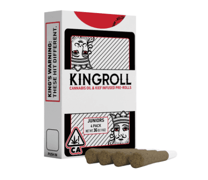 Kingroll Jr 0.75 G X 4 Infused Preroll Pack   Blue Lobster X Apples & Bananas