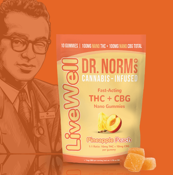 Dr. Norm'S 100 Mg Livewell Nano    Pineapple Peach