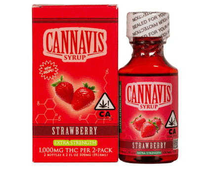 Cannavis Extra Strength 1000 Mg Syrup   Strawberry