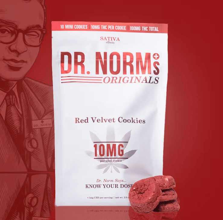 Dr. Norm'S 100 Mg Cookies   Red Velvet