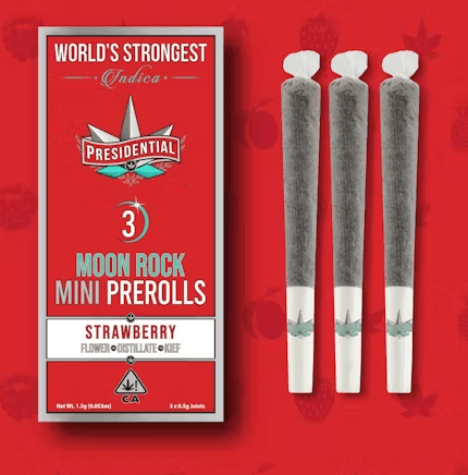 Presidential 1 Mini Preroll 3 Pk   Strawberry