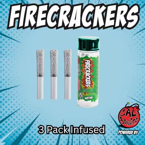 Firecracker 3 X  Infused Pre Roll Pack   Guava