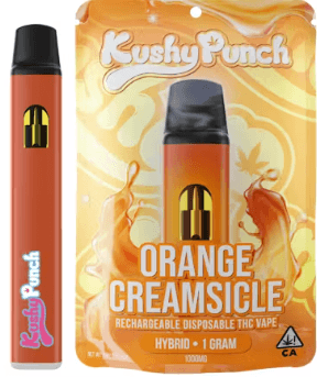 Kushy Punch 1 G Disposable   Hybrid Orange Creamsicle