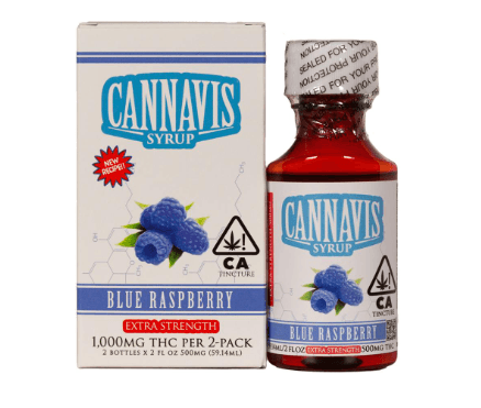 Cannavis Extra 1000 Mg Strength Syrup   Blue Raspberry