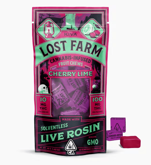 Lost Farm 100 Mg Chews   Cherry Lime (Gmo Rosin)