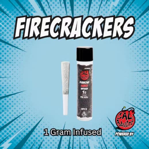 Firecracker 1 G Infused Pre Roll   Master Kush