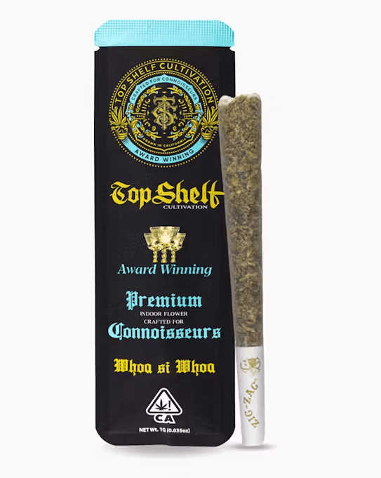 Top Shelf Cultivation 1 G Preroll   Whoa Si Whoa